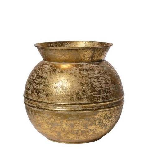 VASO METALLO BRONZO 26.5X26.5XH24.5